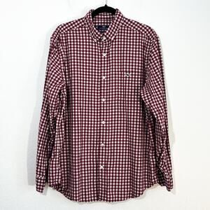Vineyard Vines Tucker Shirt Mens L Gingham Preppy Button Down Classic Cotton